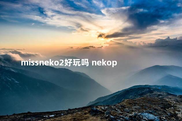 missneko2好玩吗 nekopara为什么是射击游戏